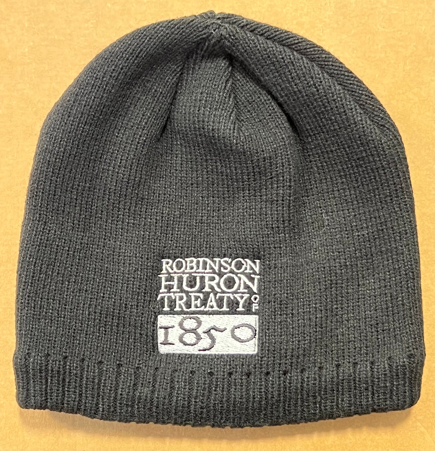 Cable Knit Trimmed Toque With Fleece Lining