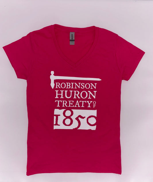 New Premium RHT 1850 Women’s V-Neck - Pink