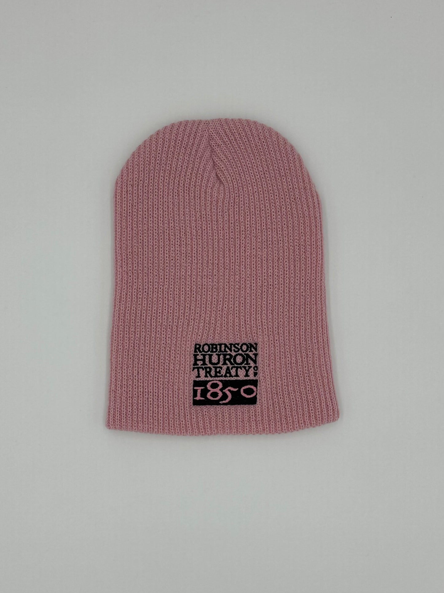 New RHT Women’s Winter Hat - Pink, Grey and Black