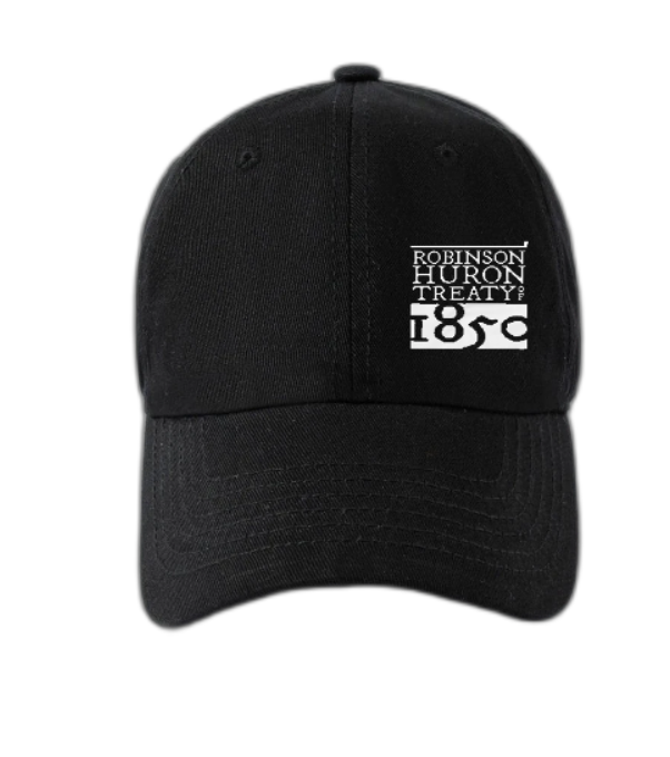 Black Baseball Hat - Right Side Logo