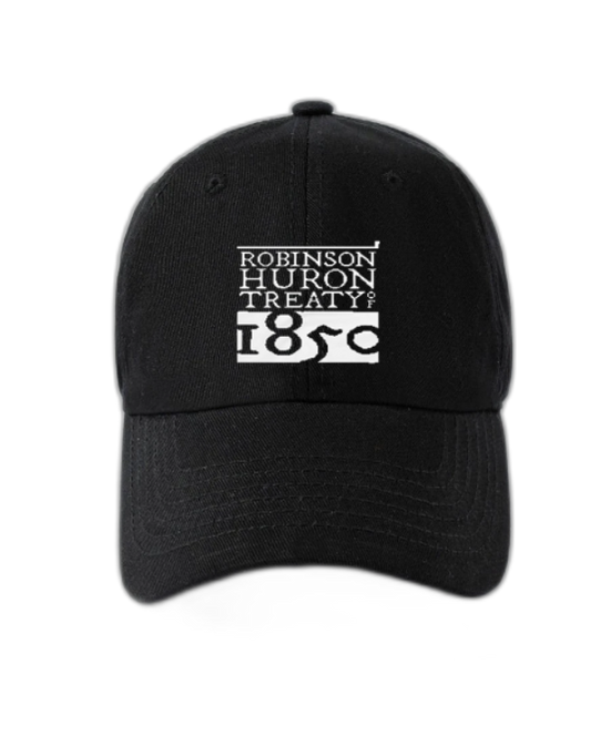 Black Baseball Hat - Front Logo