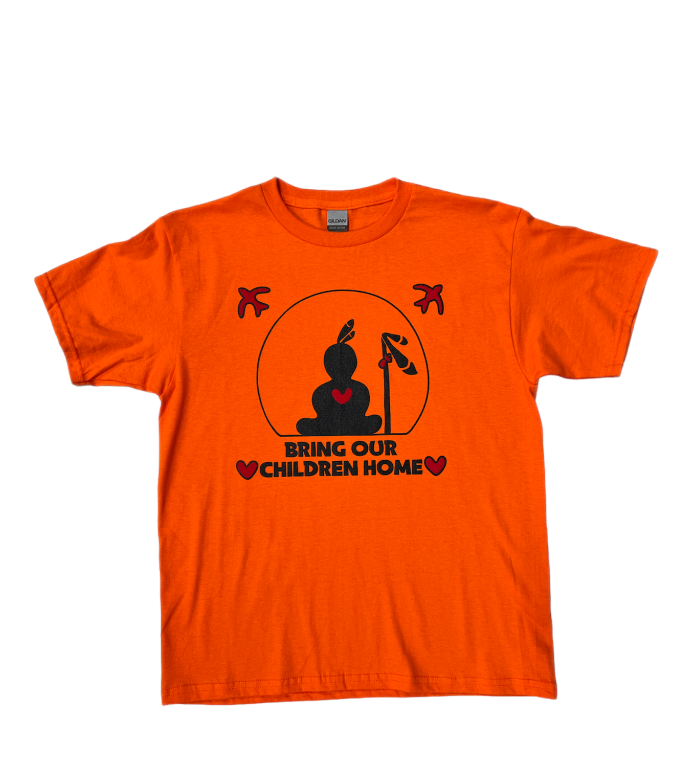 YOUTH - Orange T-Shirt with "Bring Our Children Home" Logo