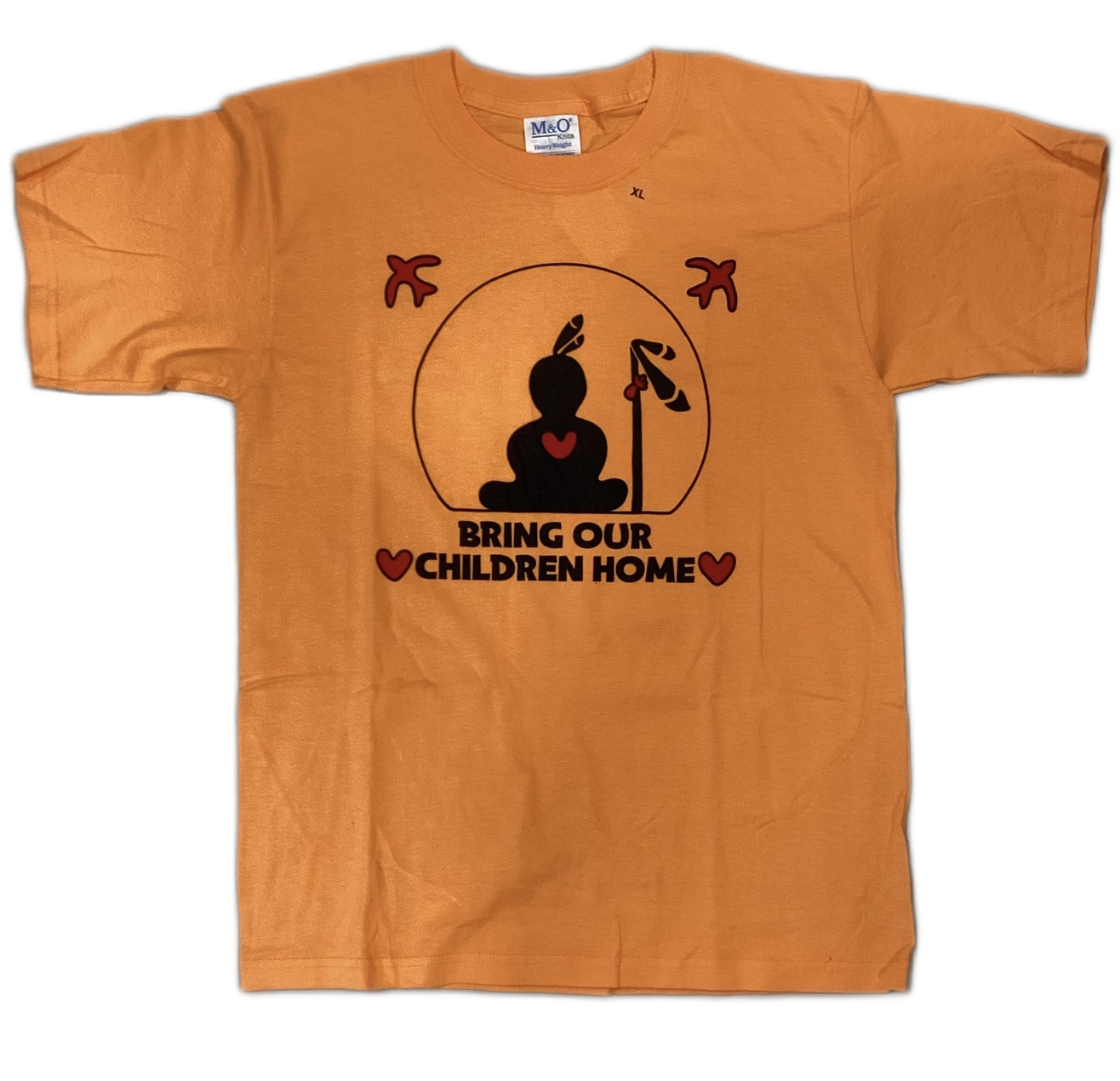 YOUTH - Orange T-Shirt with "Bring Our Children Home" Logo